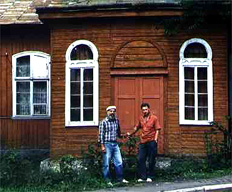 Wooden synagogue in Skhodnitsa, Ukraine, late 19th century
