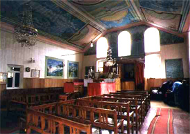 Interior of the synagogue in Surami, Georgia.