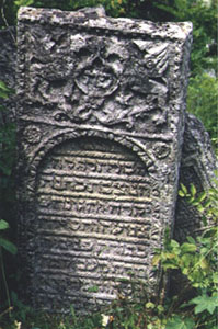17th C. tombstone with animal motif in Kremenets, Ukraine.