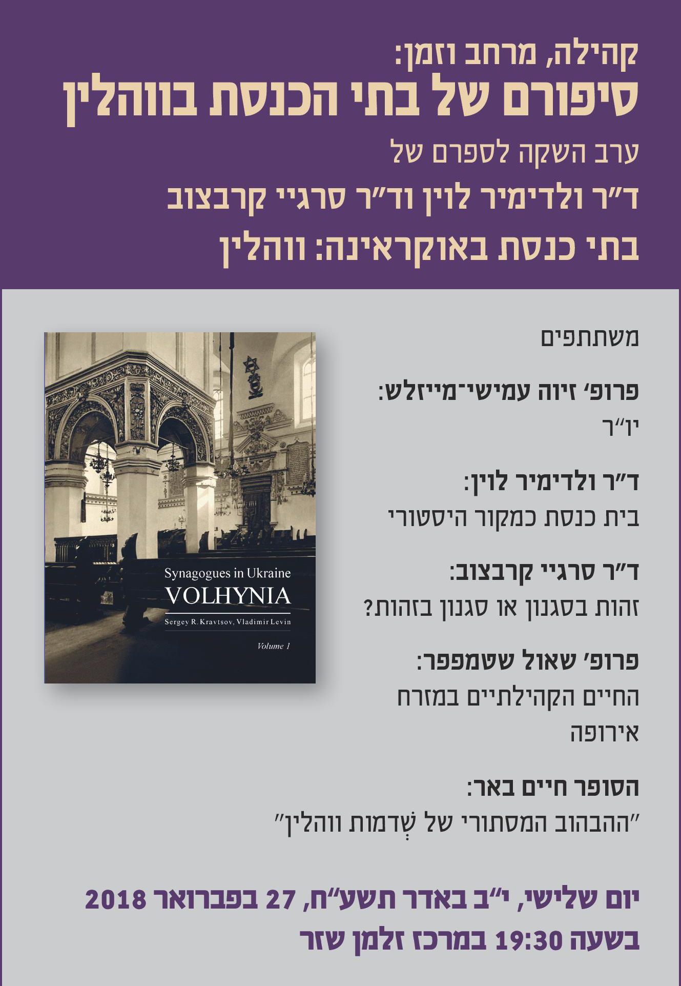 Stories of the Synagogues of Volhynia